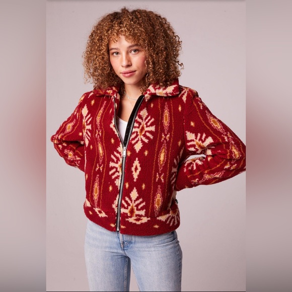 B.O.G. Collective Melrose Jacket in Garnet Gold Size Small MSRP $114 - Picture 4 of 4